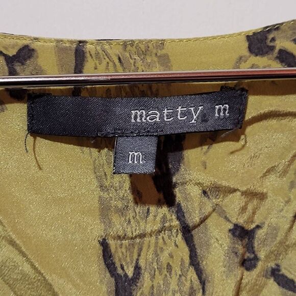 100% Silk Matty M Snakeskin Shirt - Size M - Picture 4 of 9